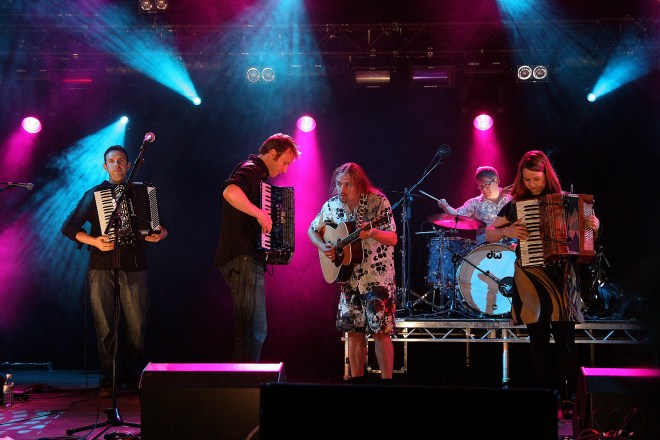 "Box Club" spiller på Hebcelt (foto: Kirsti Jareg)